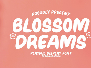 Blossom Dreams - Playful Display Font preview picture