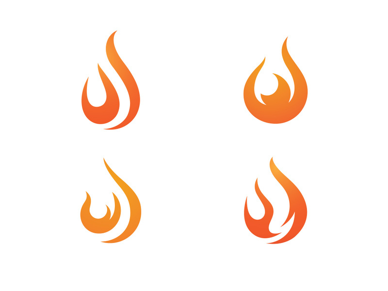 Fire Flame logo designs  Fire logo template  Logo symbol icon