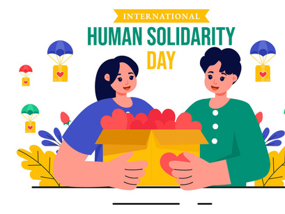 11 International Human Solidarity Day Illustration