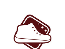 Icon shoe logo concept vector sneaker template shoes shop design