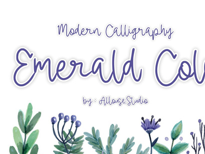 Emerald Cole - Modern Calligraphy Font
