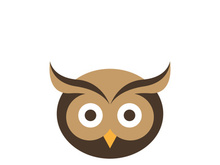 Owl logo icon design animal and simple business abstract vector