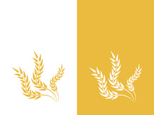 Wheat logo vector icon illustration design