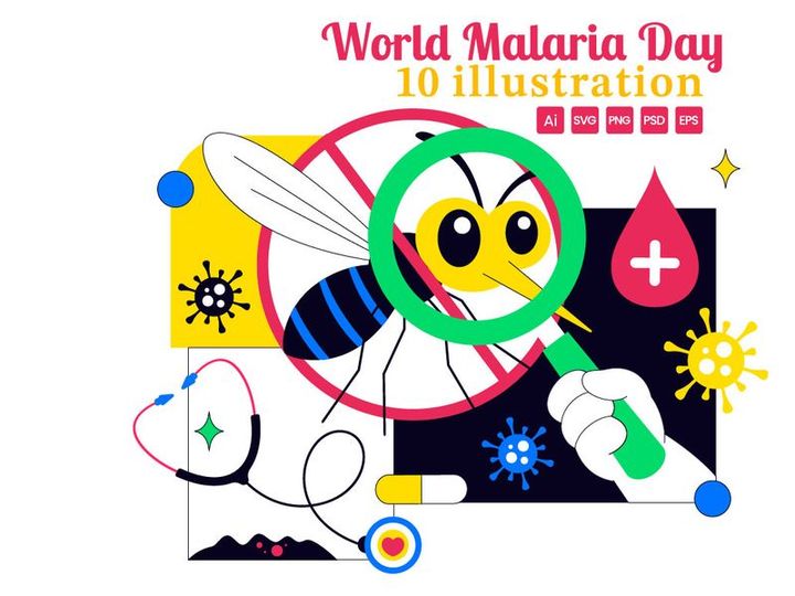 10 World Malaria Day Illustration