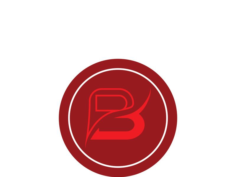 B letter logo template vector illustration