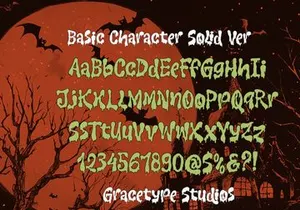 Drolling Maker | Liquid Horror Font