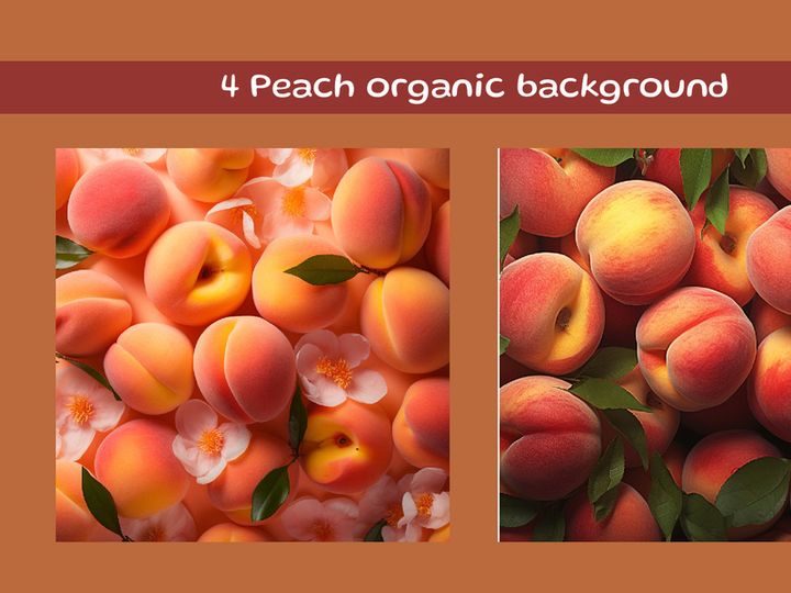 Peach organic background