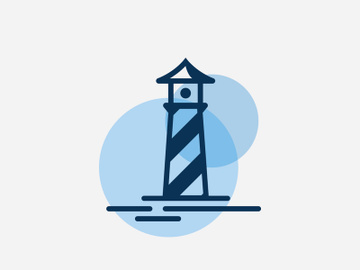 Light House Logo vector Template preview picture