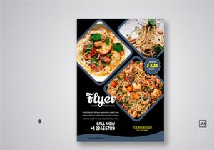 Restaurant Flyer Template Bundle V02
