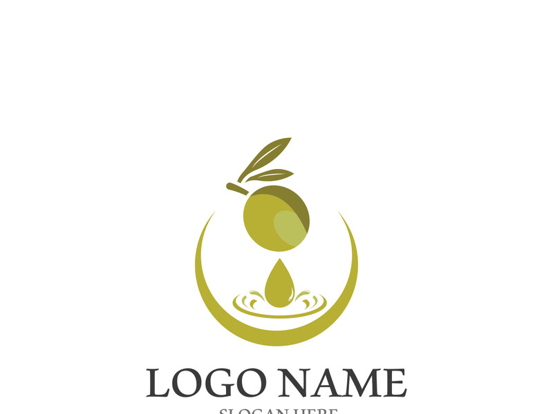 Extra virgin olive oil logo icon design vector illustration