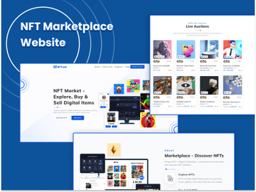 Best NFT marketplace to buy Template & Mobile App Design | HTML5 | Figma preview picture