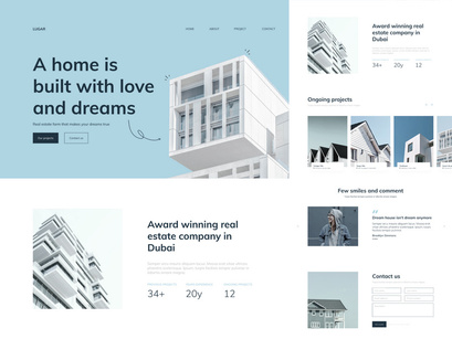 Lugar 🏡 | Real Estate Landing Page [Freebie]