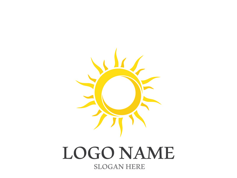Sun vector illustration icon logo template design
