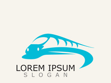 Modern Train logo image design transport railway icon template