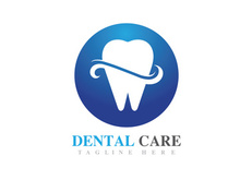 Dental care logo vector icon design