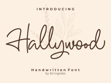 Hallywood - Handwritten Script Font preview picture