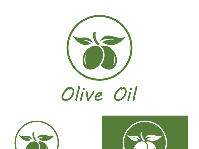 Olive fruit logo design.