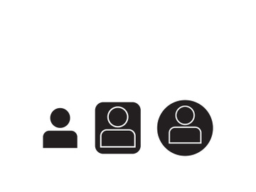 People Social Icon Set preview picture
