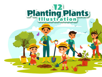 12 Planting Plants Illustration preview picture