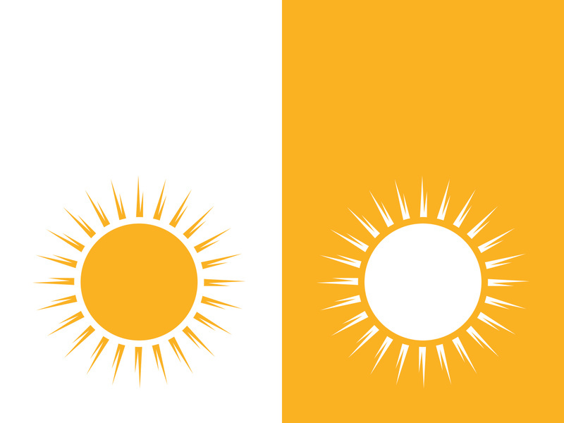 Sun vector illustration icon logo template design