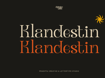 Klandestin Modern & Classical Serif preview picture