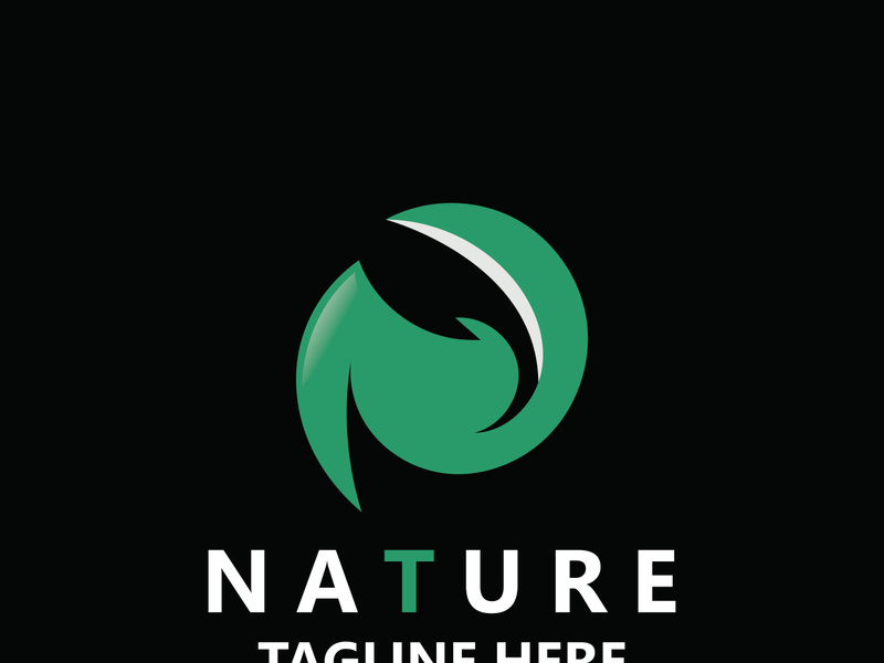 Nature leave logo design, vector plant eco style botanical collection business template
