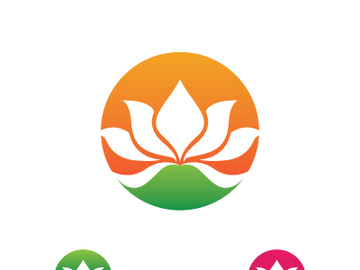 Beauty Vector lotus flowers design logo Template icon preview picture