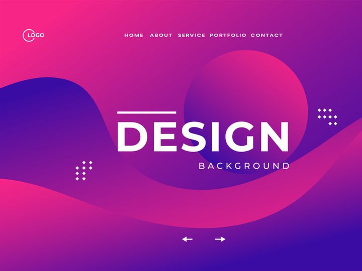 3D Background Modern Wave