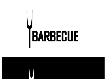 Simple Barbecue Vintage hot grill, with crossed flames and spatula. Logo for restaurant, badge, cafe and bar.vector preview picture