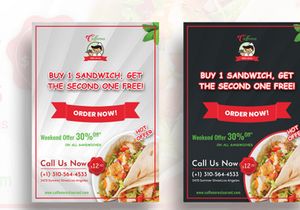Restaurant Offer - Flyer (Dark & Light)