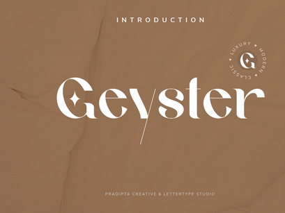 Geyster Modern/Vintage Font