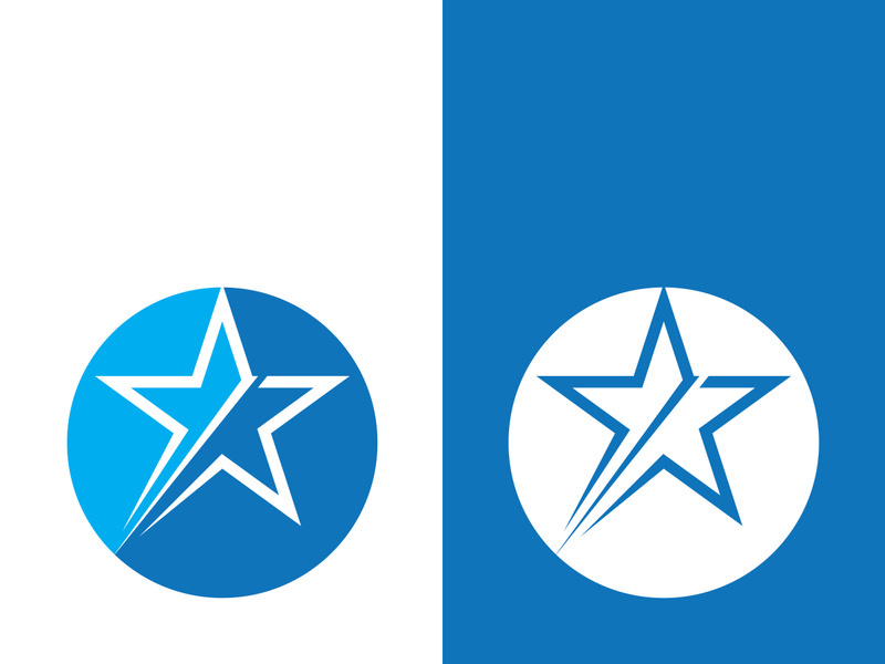 Star icon template vector illustration design