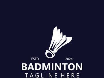 Badminton Shuttlecock logo icon design for Sport Badminton Championship club competition preview picture