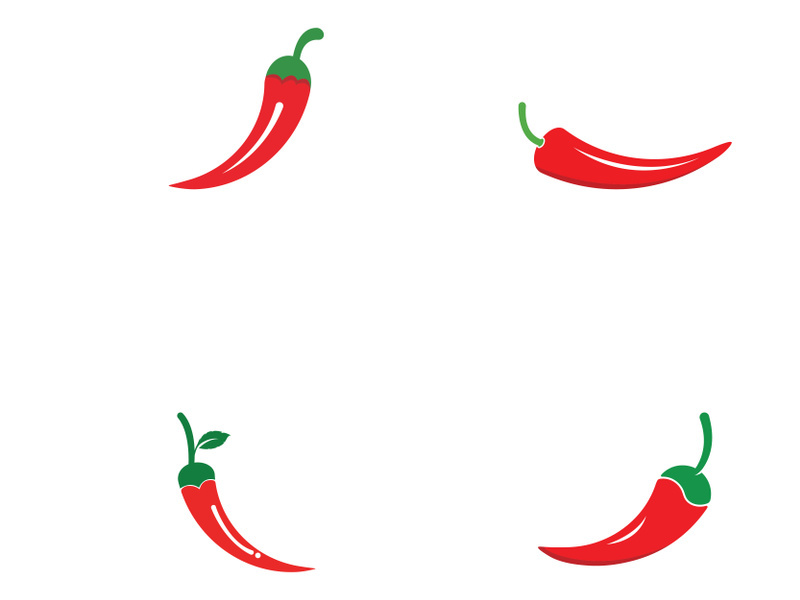 Chili logo design vector template.