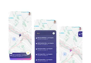 Delivery Truck App UI Kit - Auto Animation (.XD)