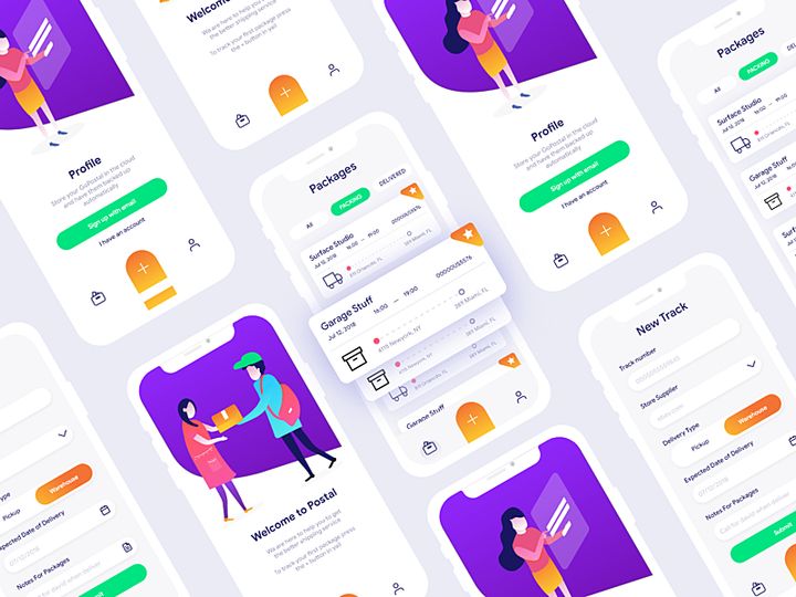 Postal App Ui preview picture