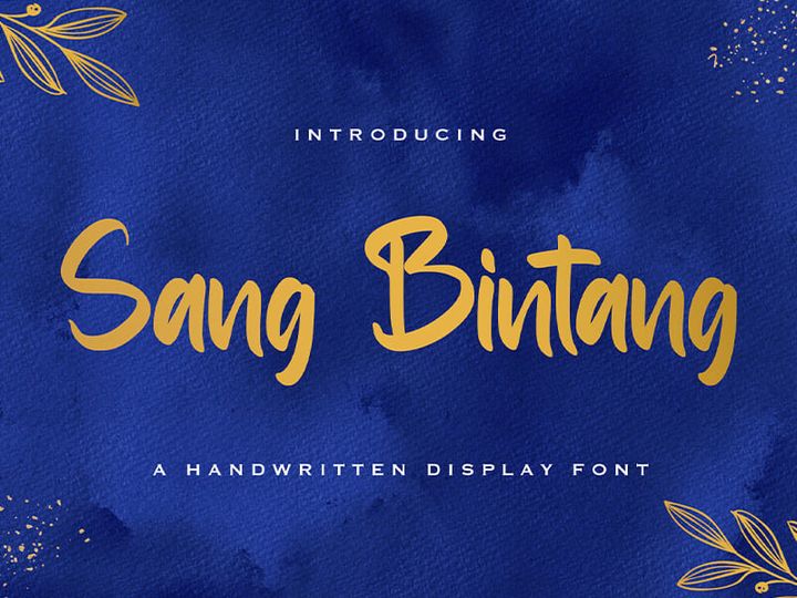 Sang Bintang - Handwritten Font