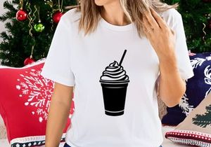 Iced Drink with Whipped Cream and Straw