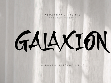 Galaxion - Brush Font preview picture