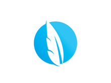 Feather Logo Vector design Template