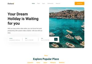 Dolano-Tour & Travel Landing Page