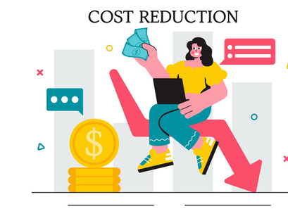 11 Cost Reduction Business Illustration