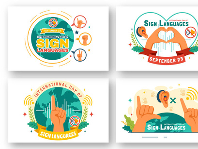 12 International Day of Sign Languages Illustration