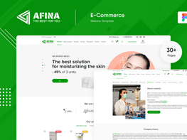Afina E-commerce Design Template Figma Photoshop preview picture