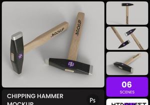 Chipping Hammer Mockup