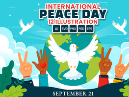 12 International Peace Day Illustration preview picture