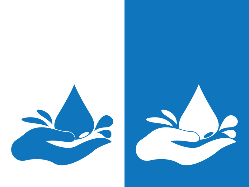 Water drop logo template vector illustration design