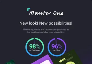 Multipurpose monsterOne v 1.0- #1 HTML Bootstrap Website Template