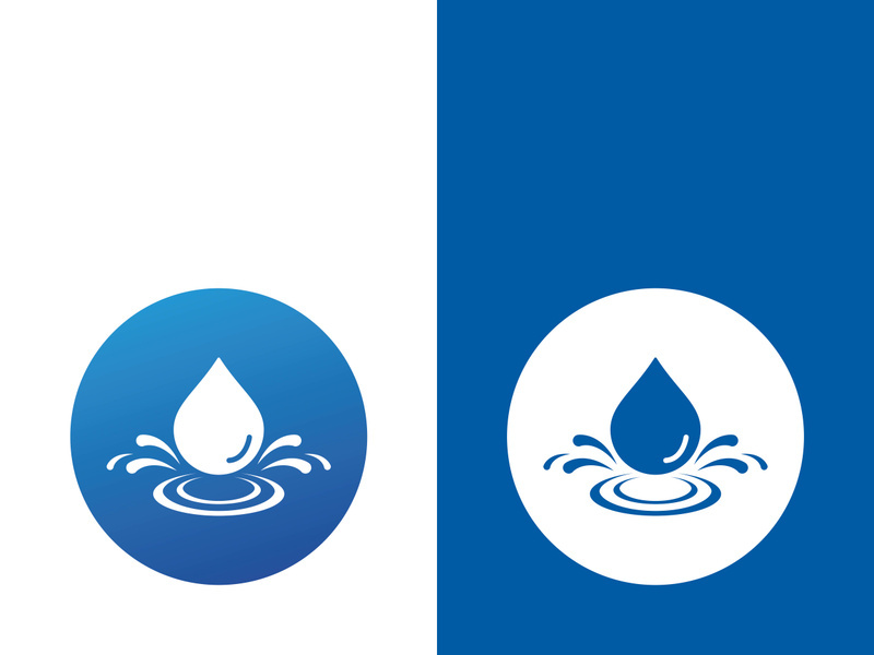 Background water drop logo icon vector illustration