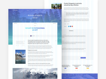 Patagonia PSD Template preview picture
